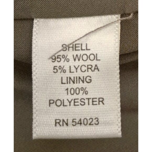 Banana Republic Tan Sleeveless Wool Blend High Neck Tailored Work Dress Sz 4 EUC - Picture 7 of 8